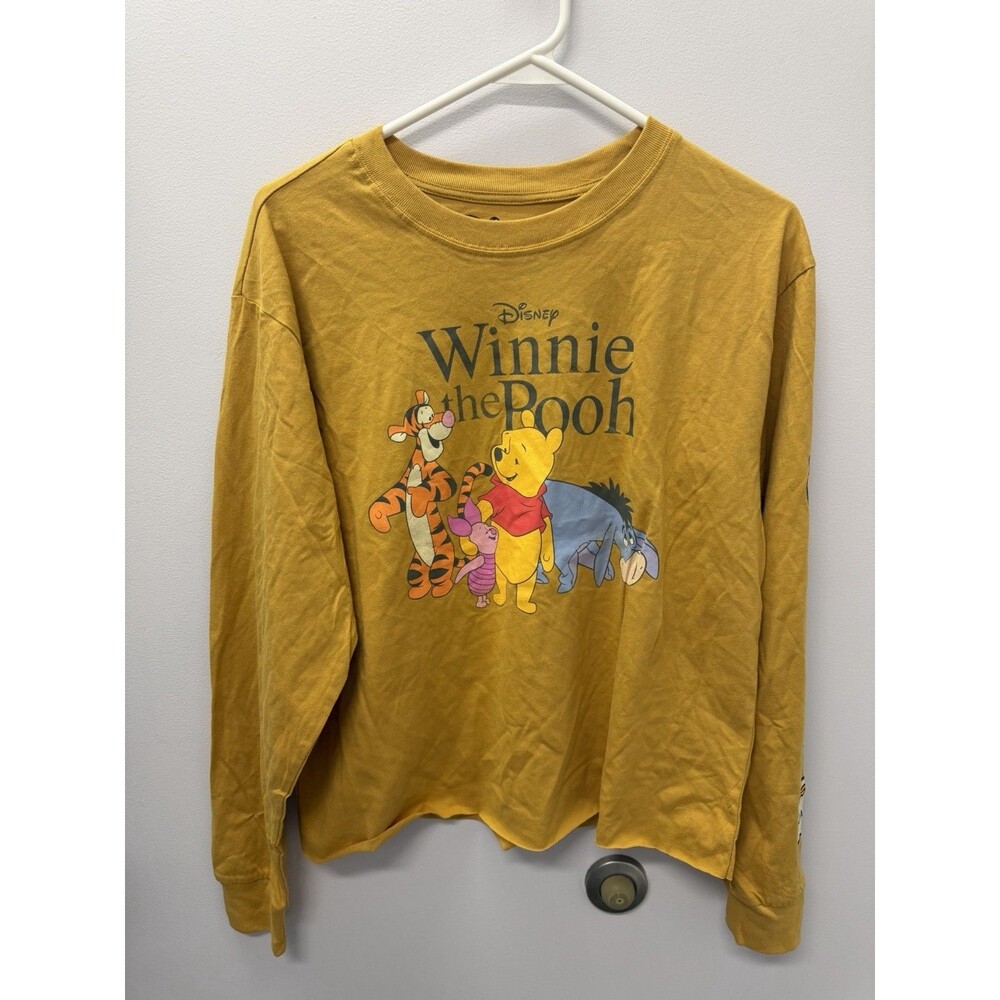 Disney Winnie the Pooh Graphic T Shirt Long Sleeve Size M